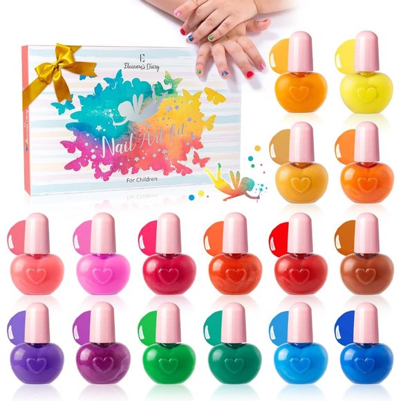 Eleanore's Diary Other - Eleanore's Diary Kids Nail Polish Set, Non-Toxic Peel-Off Nail Polish Set nib
